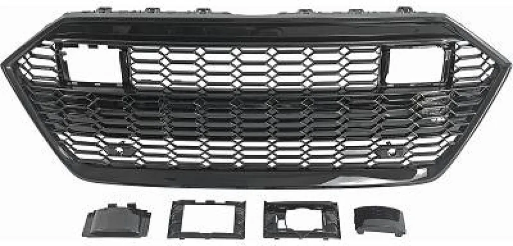 Grille de Calandre Avant pour Audi A7 Sportback Noir Brillant ABS