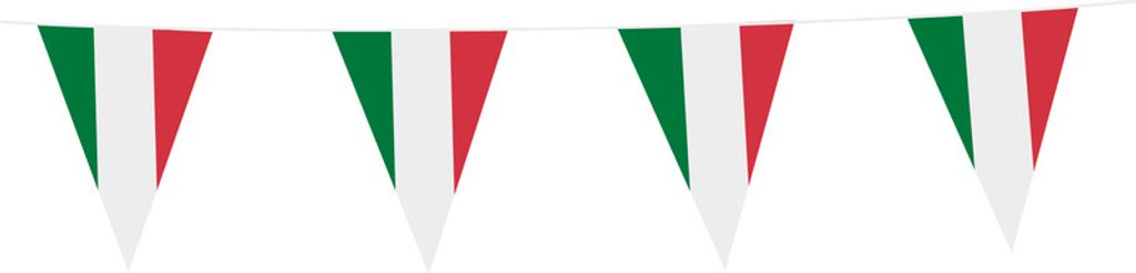 Italien Wimpelkette grün weiß rot 10m Produktbild 