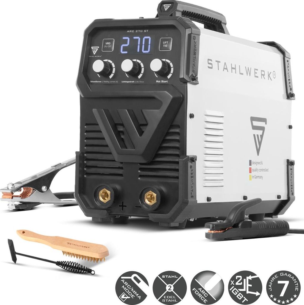 STAHLWERK Elektroden-Schweißgerät ARC-270 ST – MMA (E-Hand) Produktbild 