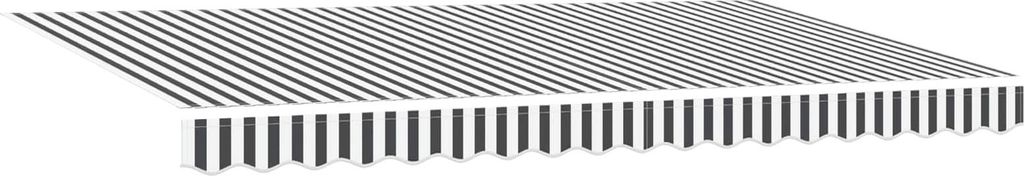 vidaXL Einziehbare Markise Anthrazit 400 x 200 cm Stoff