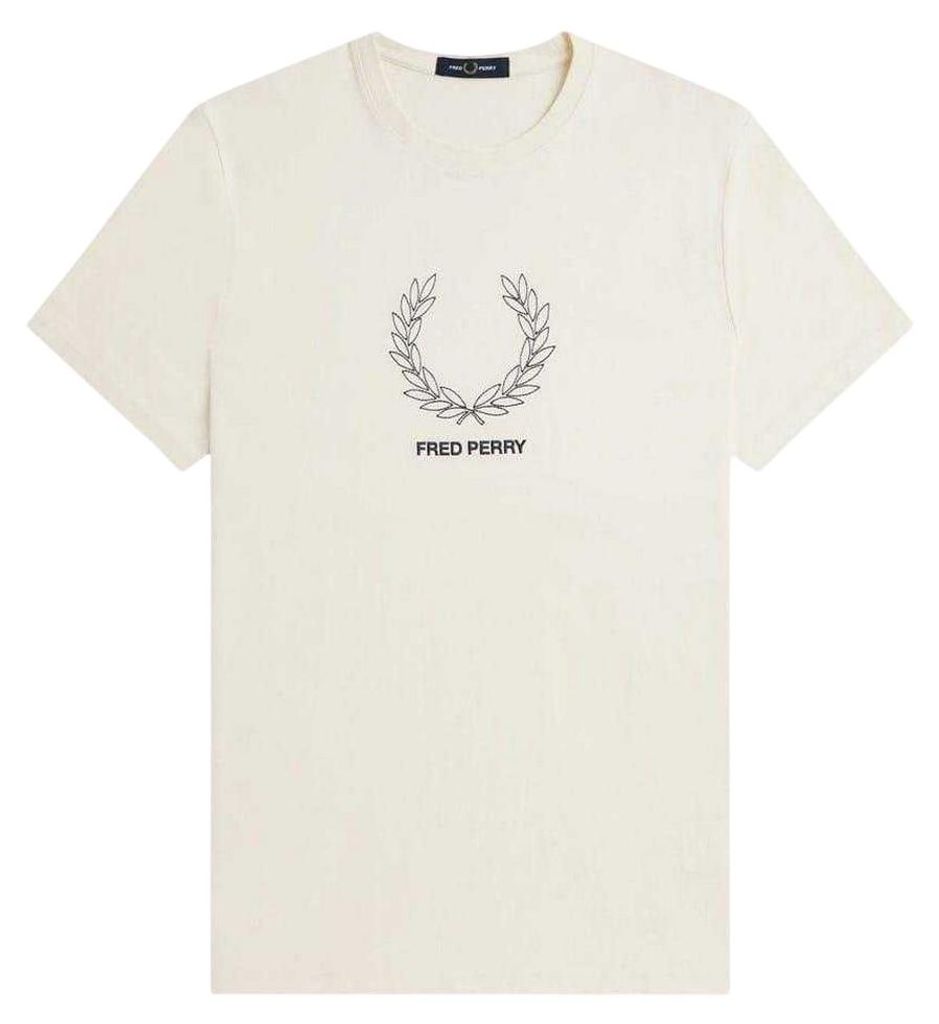 Fred Perry - T-Shirt für Herren, Regulär GT19598 (XL) (Ecru)