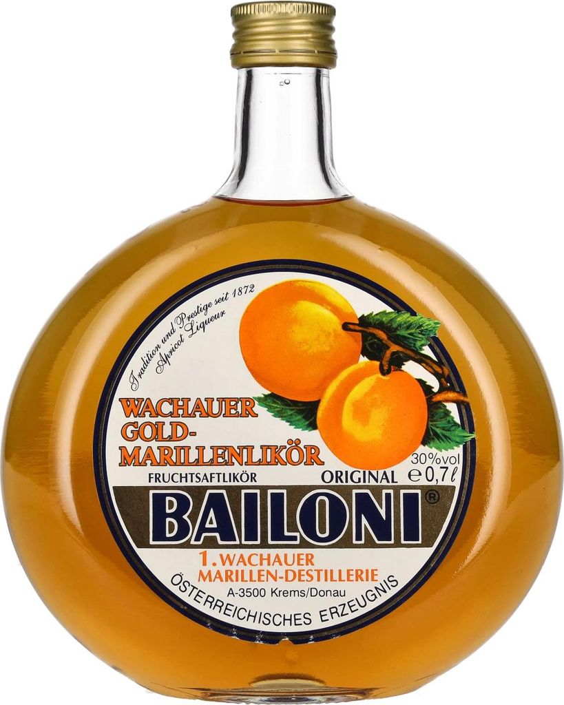 Bailoni Wachauer Gold-Marillenlikör 30% Vol. 0,7l Image du produit 