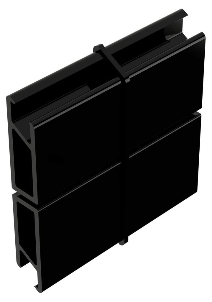 OSMO Alu-CLADDING Rhombus B Verbinder Schwarz