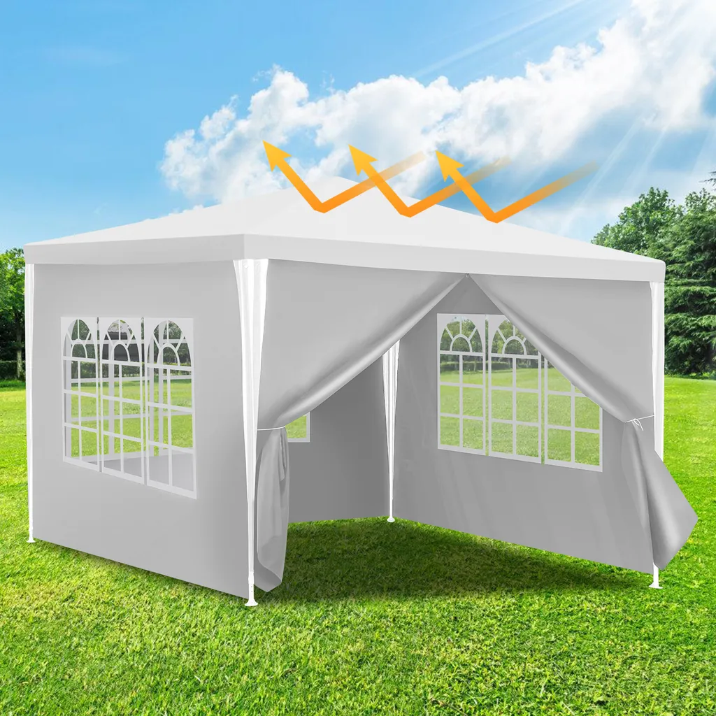 Gazebo Bianco 3x3 TolleTour Impermeabile - Eleganza per Eventi Esterni