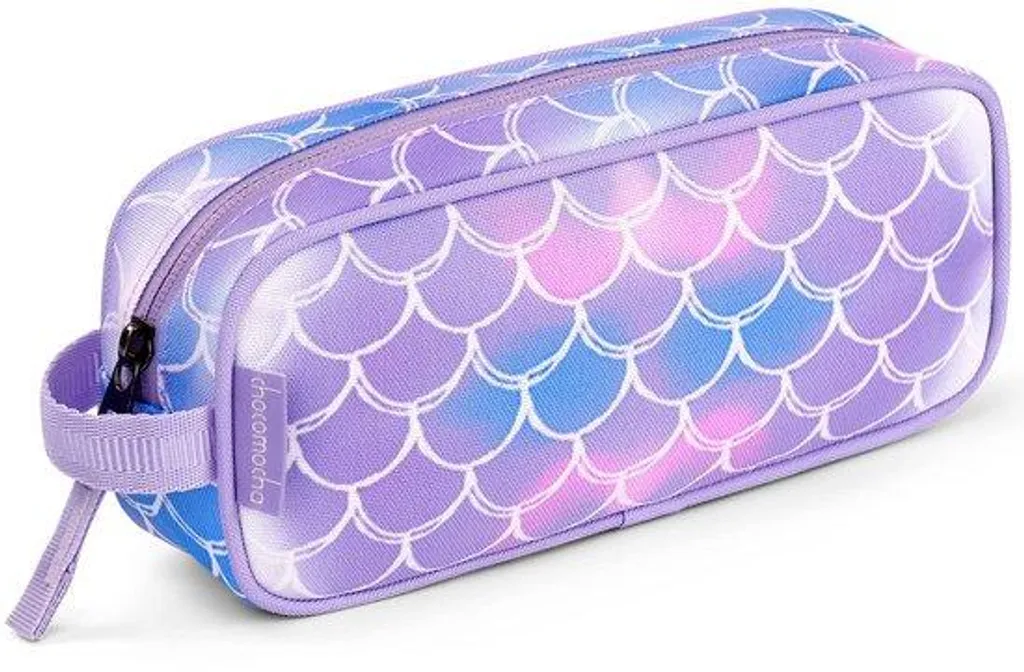 Trousse enfant bleu-violet anti-désordre pour une rentrée scolaire zen