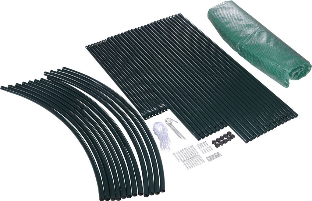 GARDEBRUK® Foliengewächshaus 7m² aufrollbare Tür 6 Fenster Produktbild 9