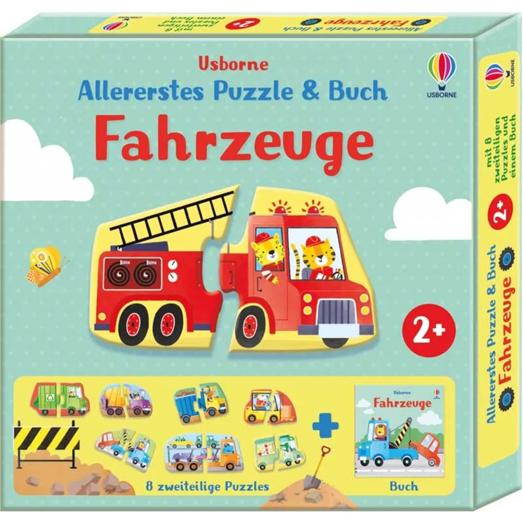 Mon premier coffret livre et puzzle véhicules pour enfant 2 ans et plus