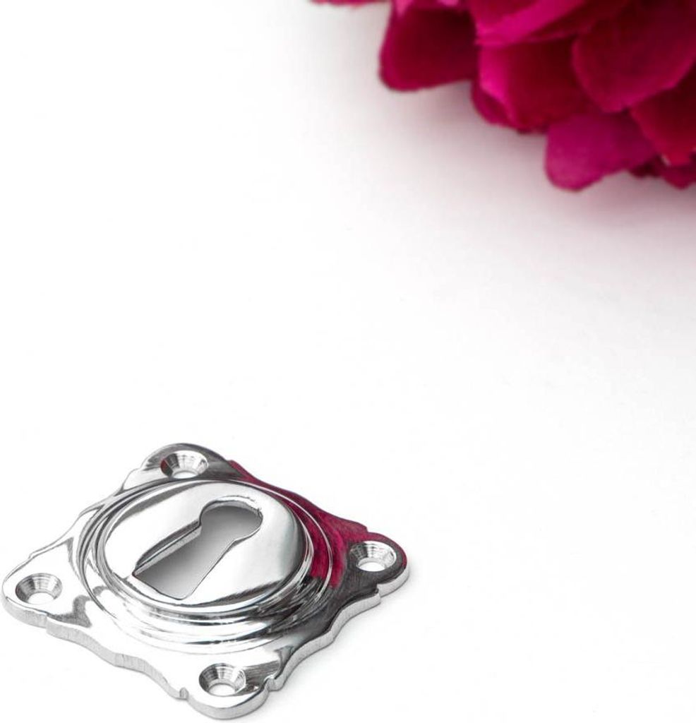 Rosette für Türklinke(einzeln) - zeitloses Design | Nickel glanz