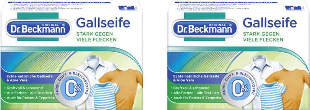 2 x Dr. Beckmann Gallseife Fleckenentferner
