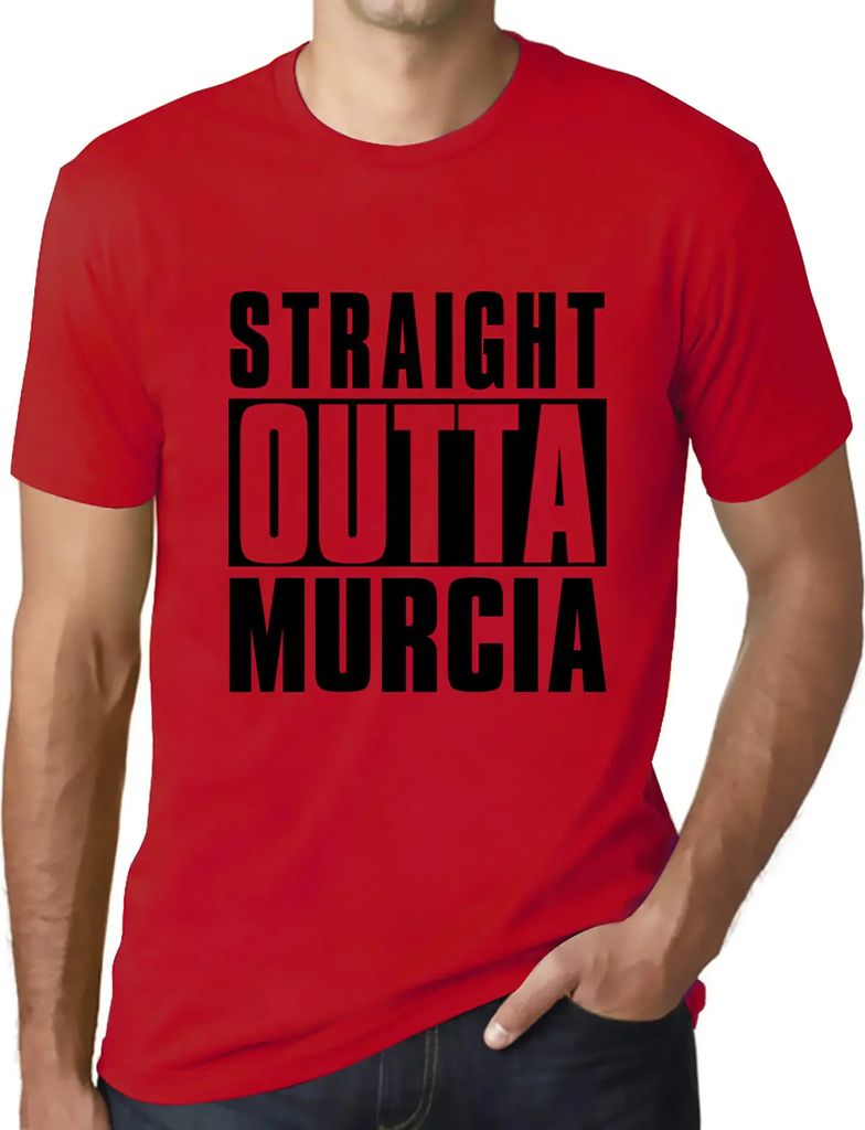 Herren Grafik T-Shirt Direkt aus Murcia – Straight Outta Murcia – Öko-Verantwortlich Vintage Jahrgang Kurzarm Lustige Druck Geburtstag Geschen...