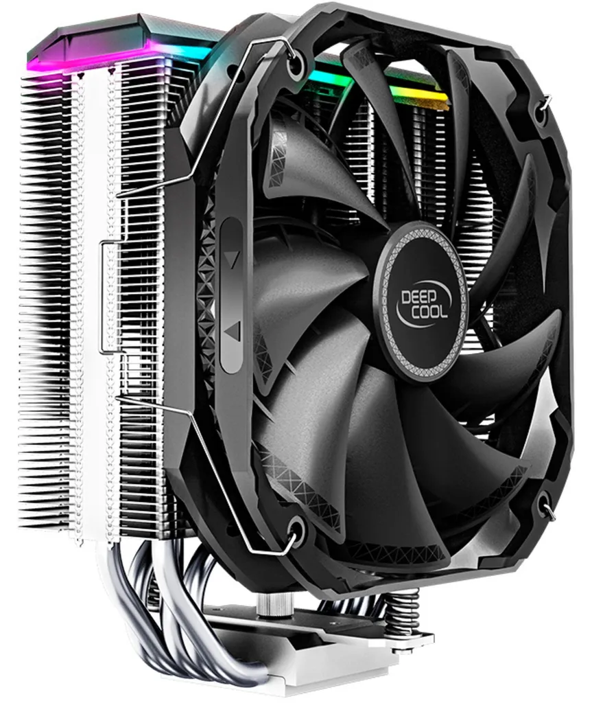Deepcool AS500 BK Ventirad 5 Caloducs Slim pour socket Intel et AMD Noir