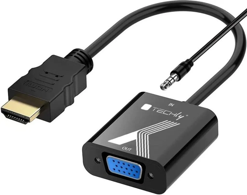Adaptateur HDMI vers VGA et Audio pour Moniteur et Vidéoprojecteur