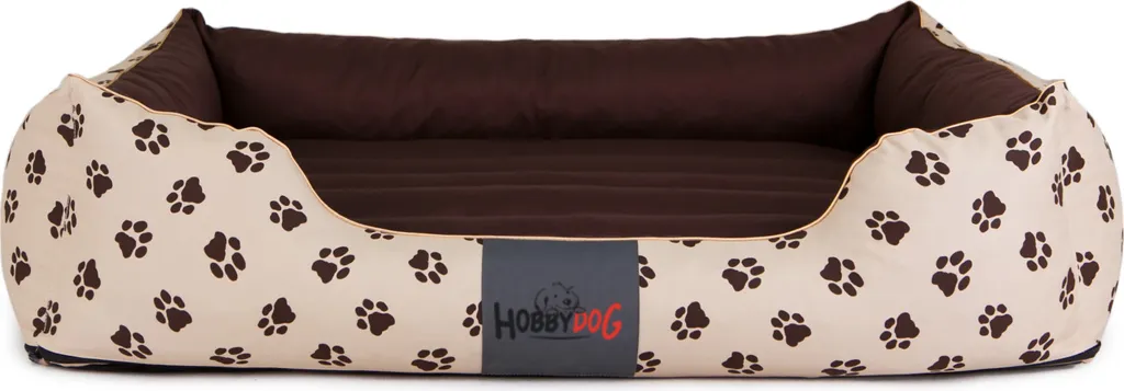 Coussin Chien XL Prestige Hobbydog 85x65 cm Beige Résistant et Lavable