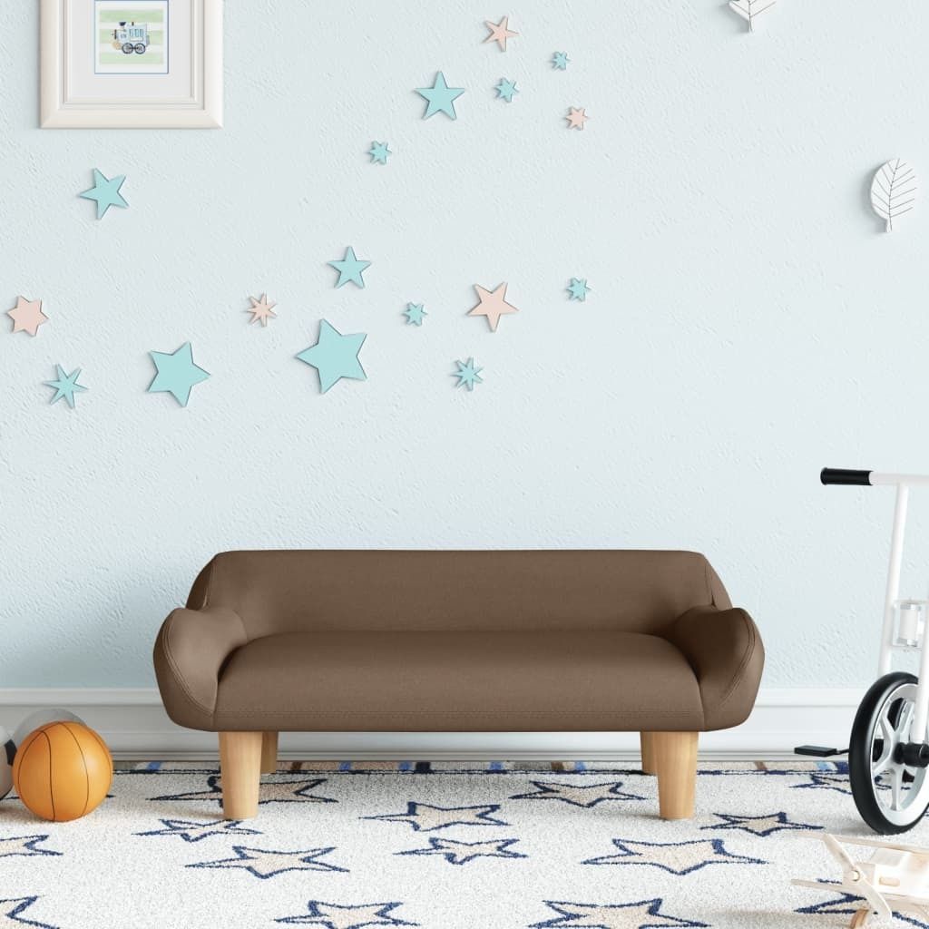 [Home] Kindersofa Braun 70x40x24 cm Stoff , Neue Mode 2024 im häuslichen Leben