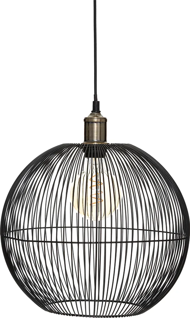 Suspension Indira Eazy Living Ø 34 cm Noir - Luminaire Design Industriel