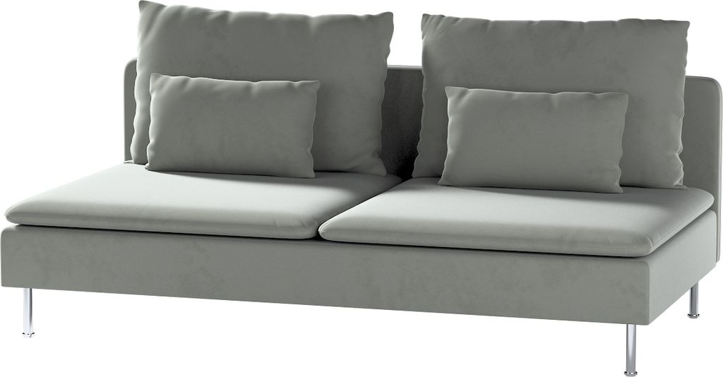Dekoria Bezug für Söderhamn Sitzelement 3, grau, Bezug für Sitzelement 3