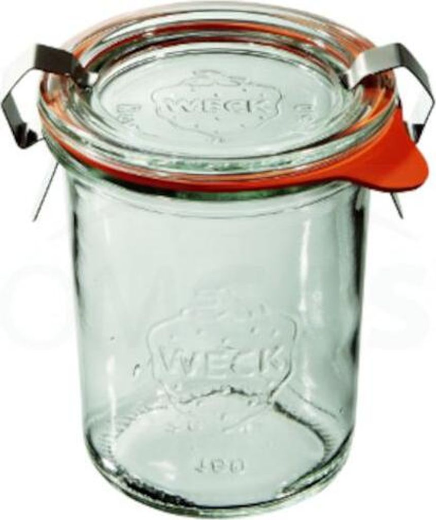 WECK MINI-STURZ Mini-Glas mit Deckel, Verschluss und 2 Verschlüssen, 160 ml, 12 Stück
