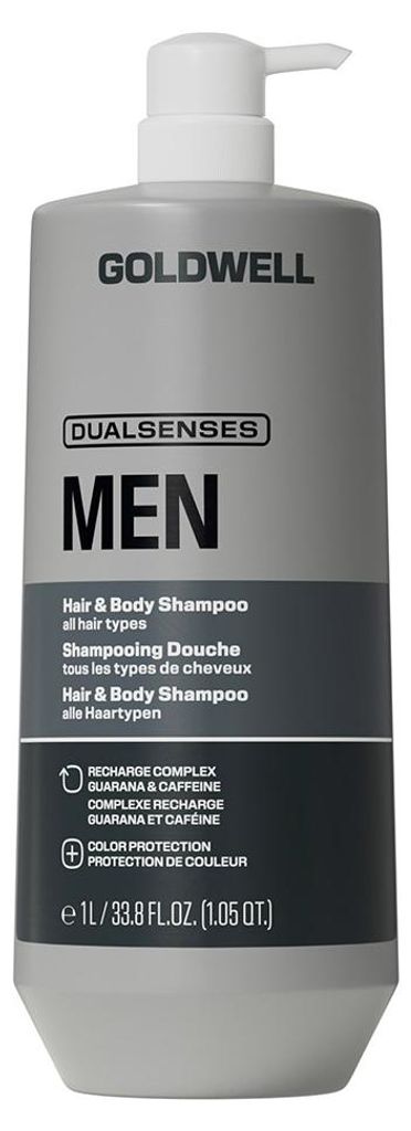 Goldwell Dualsenses Men Shampoo voor haar en lichaam, 1000 Productafbeelding  AI-gegenereerde afbeelding