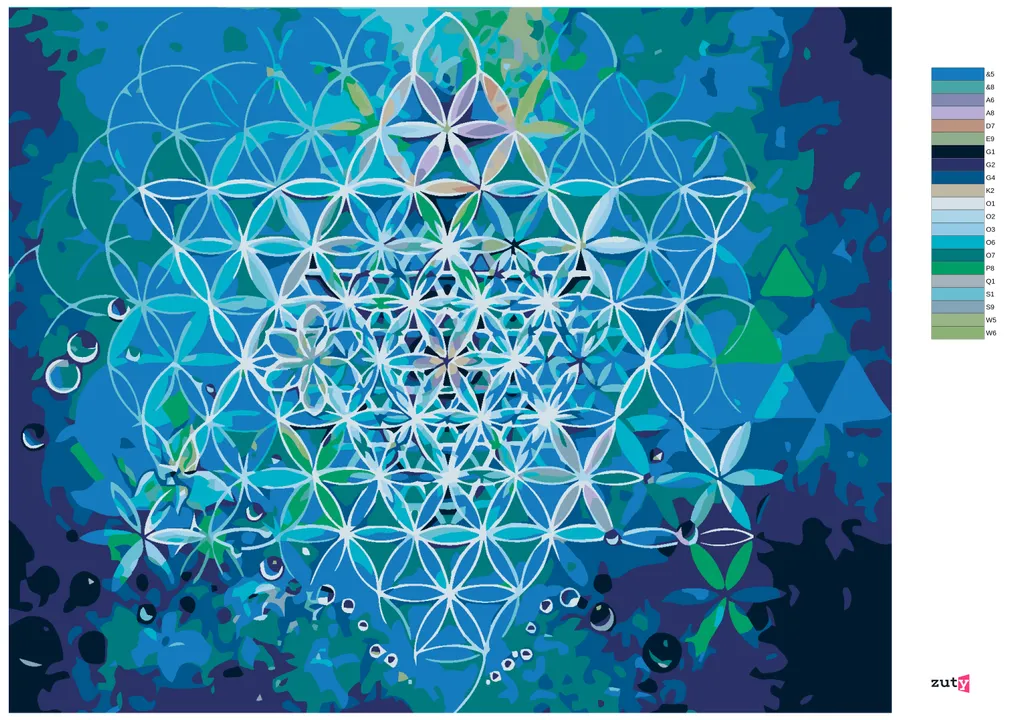 Pittura Diamanti Zuty Girasole 40x50 cm - Quadro 5D con Telaio Incluso - 7