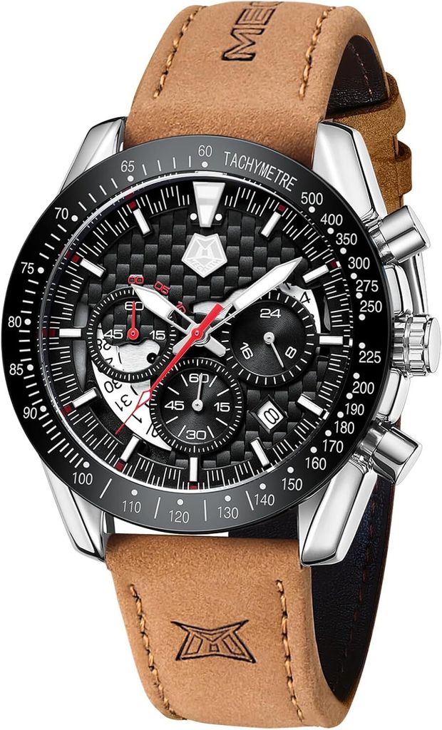 MEGALITH Chronograph Herren Uhr – Analog, Wasserdicht, Produktbild 