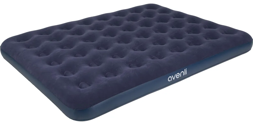 Matelas gonflable Queen 2 personnes 203 x 152 x 22 cm Gris Confort