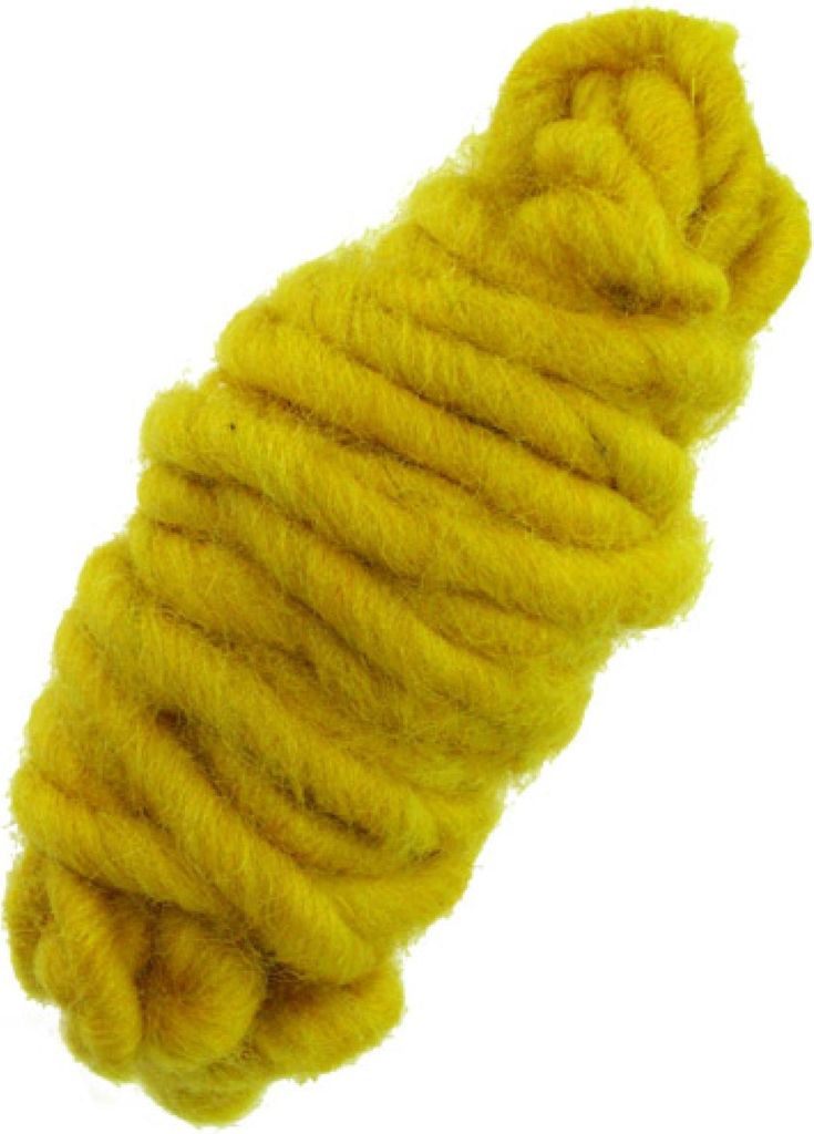 FILZ- Deko- SCHNUR, Wollkordel ca. 4-8mm/5m GELB