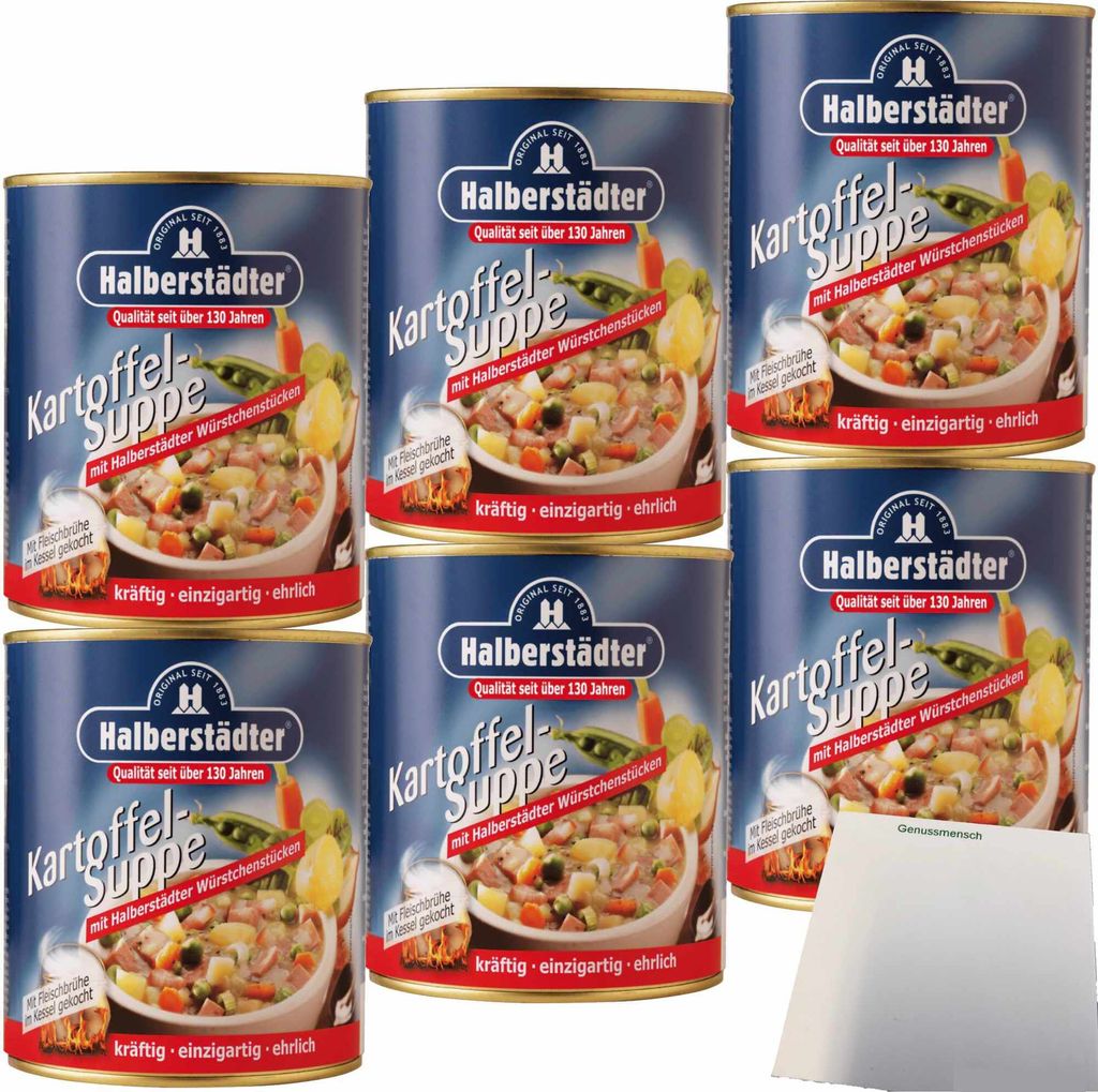 Halberstädter Kartoffelsuppe 6er Pack (6x800ml Dose) + usy Produktbild 