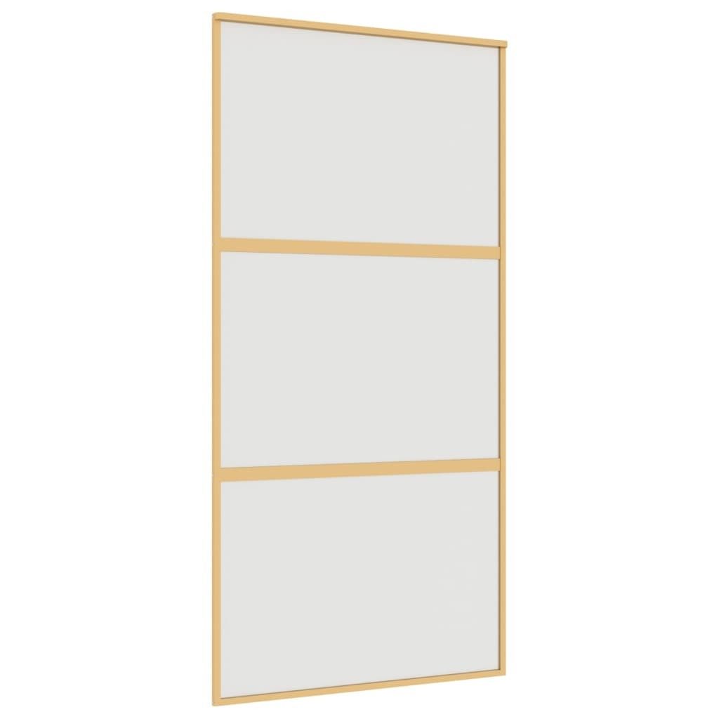 Schiebetür Golden 102,5x205 cm Matt ESG-Glas und Aluminium Produktbild 