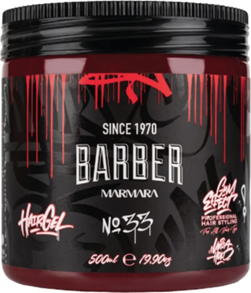 Gel Cheveux Marmara No.33 Fixation Maximale 500ml au Parfum Masculin