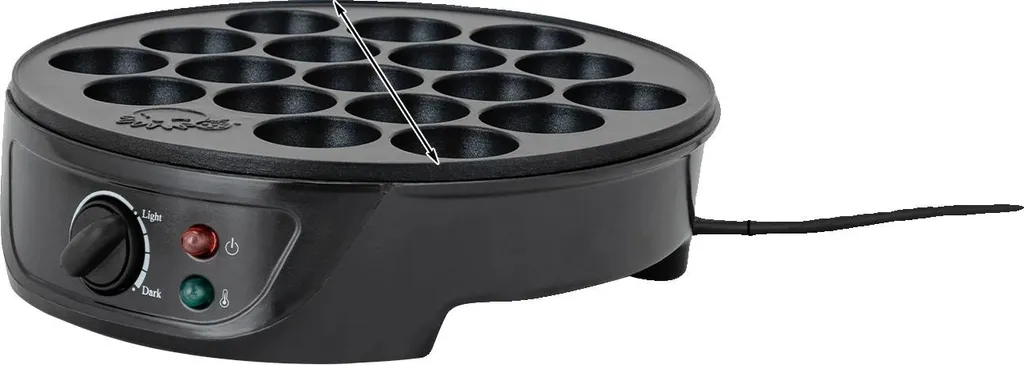 Machine à Takoyaki 18 Trous Noire avec Chauffage Rapide Efficace