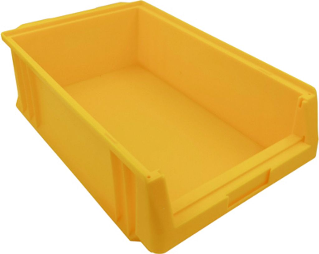SuperSparSet 10x Sichtlagerbox Classic B | Gelb | HxBxT 15x32x50cm | Polypropylen | Sichtlagerbehälter, Sichtlagerkasten, Sichtlagerkastensortimen...