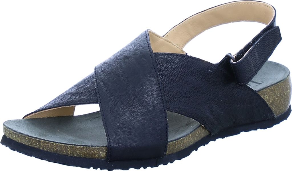Think JULIA Damen Sandalette - Riemchen Sandalen schwarz Freizeit NEU