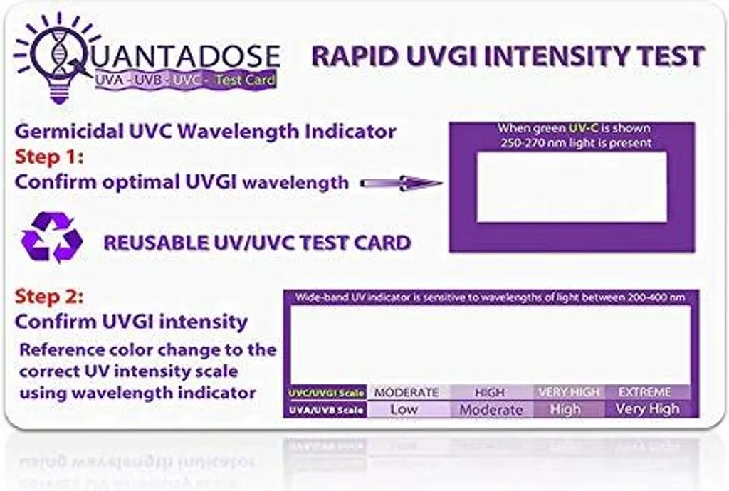 Striscia Indicatore Intensità UV | Dosimetro UVC Riutilizzabile 254nm