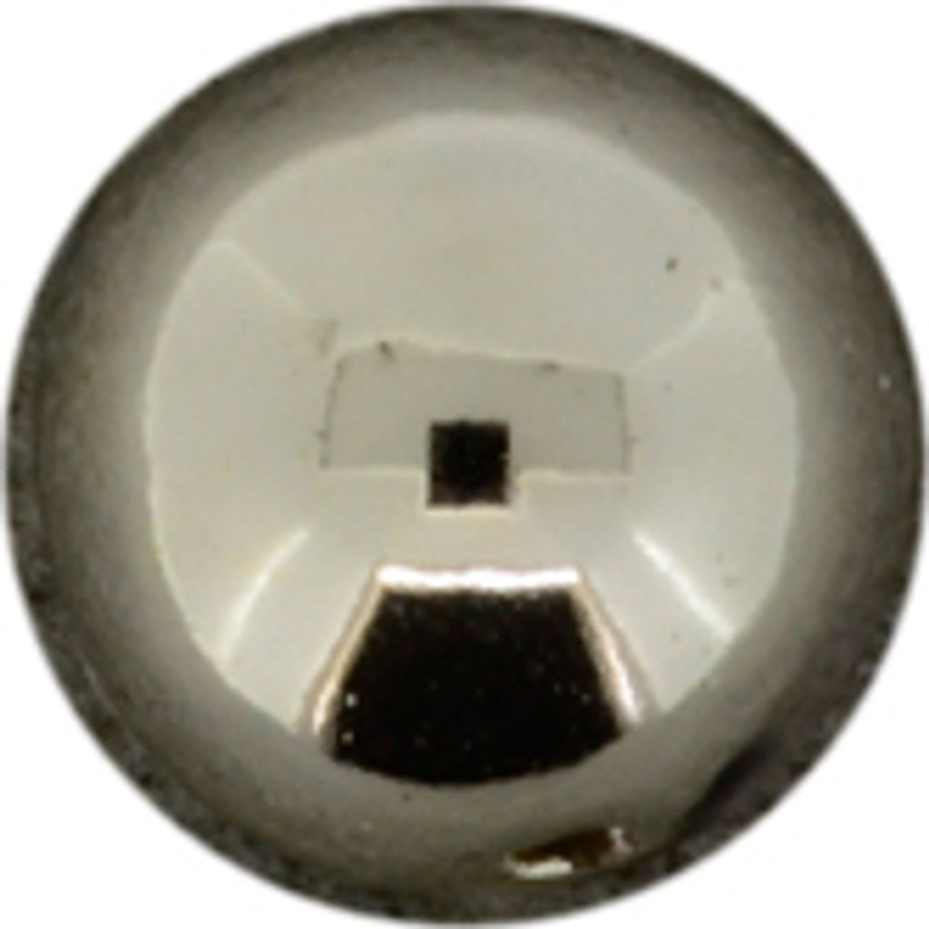 Metallic-Perle silberfb, 12 mm Lochgröße 1,2 mm
