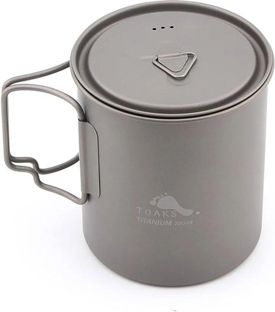 Marmite en titane pliable ultra-légère 2000ml pour randonnée et Bushcraft
