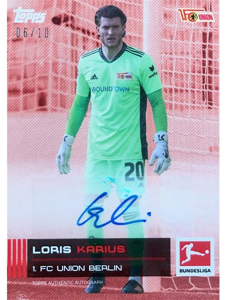 Carte de Collection Football Loris Karius Signée Stars of the Season 2021