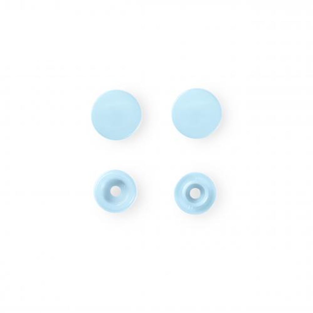Prym Nähfrei Druckknöpfe Color Snaps rund 12,4mm hellblau