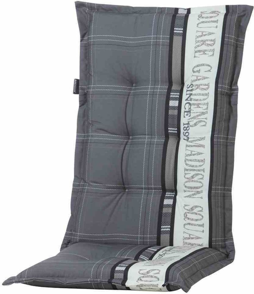 Sitzauflage >Madison Garden< in grau - 123x8x50 (BxHxT)