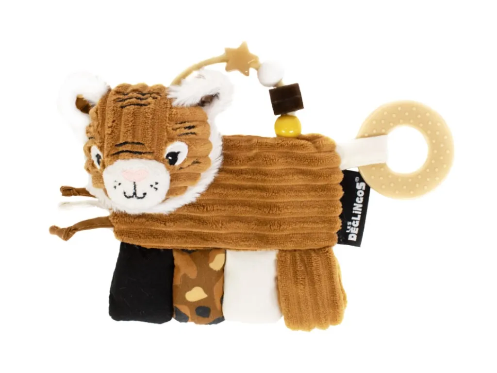 Hochet d'Éveil Bébé Tigre Speculos TriAction Toys Marron pour Enfant