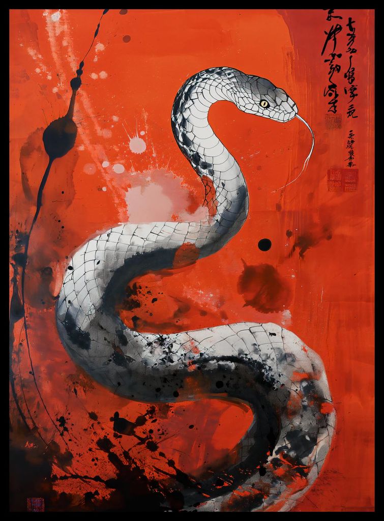 Plakat 40x55cm Drachenatem Schlange