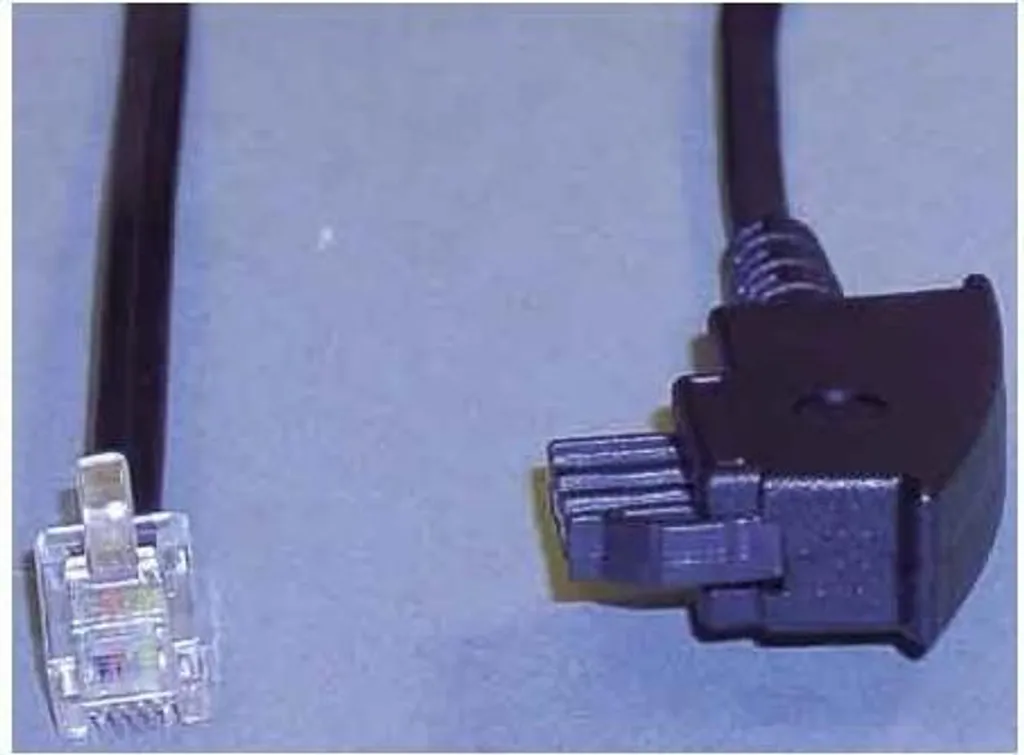 Câble téléphonique e+p T37 noir 10m - Cordon RJ11 haute performance T 37