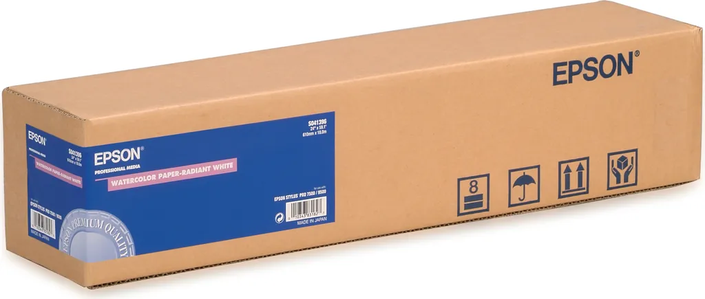 Papier Aquarelle Epson Radiant White en Rouleau 24 pouces x 18m 190g