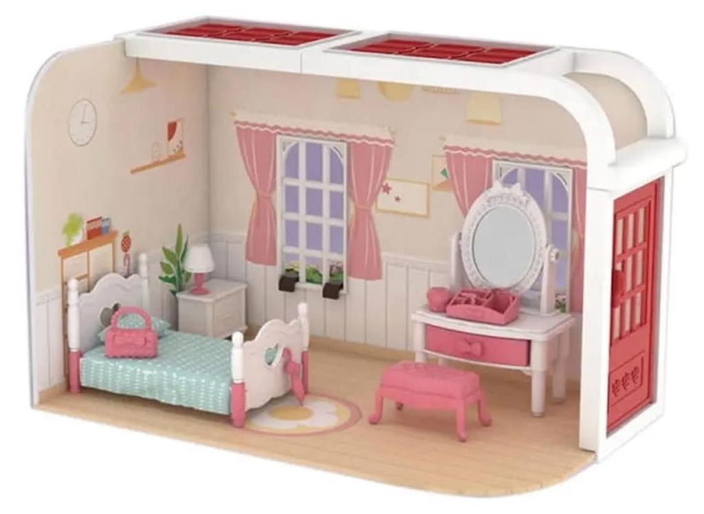 Kit pièce maison de poupée Chambre - Maison miniature en Image du produit 