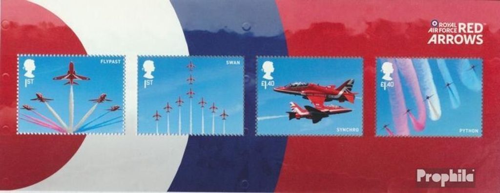 Briefmarken Großbritannien 2018 Mi Block113 (kompl.Ausg.) postfrisch Royal Air Force