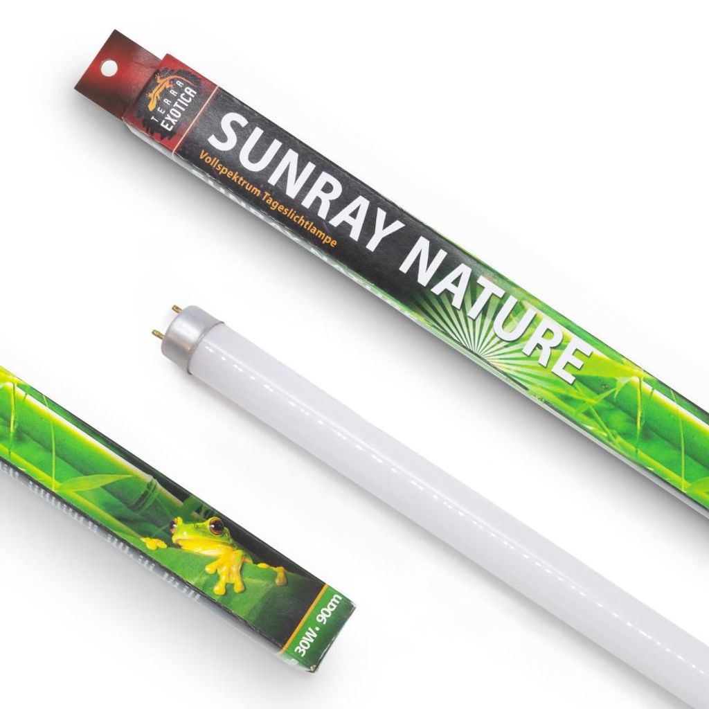 Sunray Nature 30 Watt / 90 cm - T8 Vollsprektrum Tageslicht-Leuchtstoffröhre für natürliche Terrarienbeleuchtung