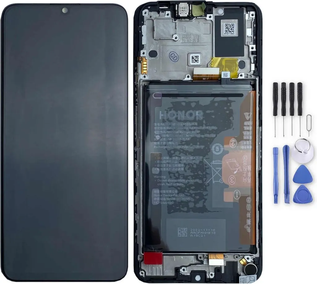 Pièces de Rechange Honor X7a : Bloc Écran Complet et Batterie Originale