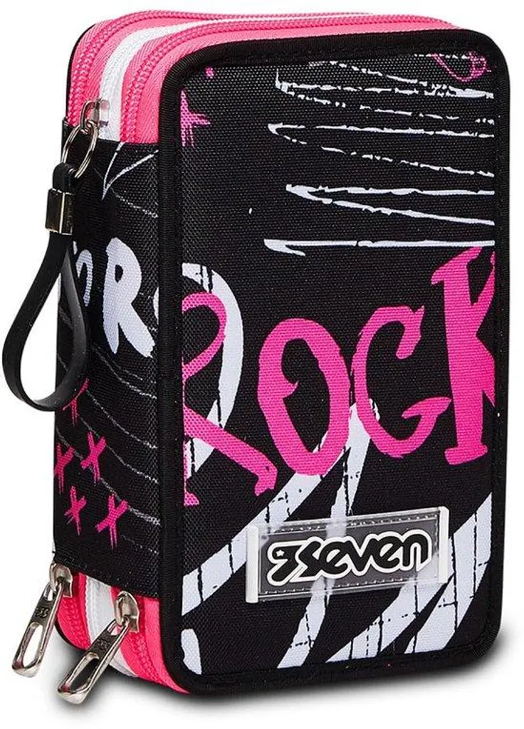 Trousse XXL Multicolore 3 Fermetures Éclair pour Matériel d'Artiste et École