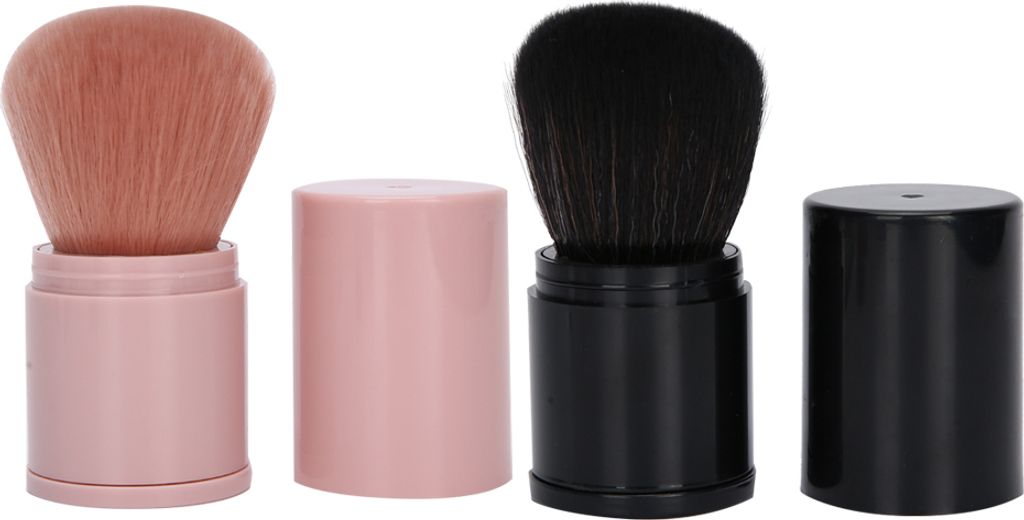 2Pcs Powder Blush Brush Professional Retractable Contour Powder Face Brush Loose Powder Brush