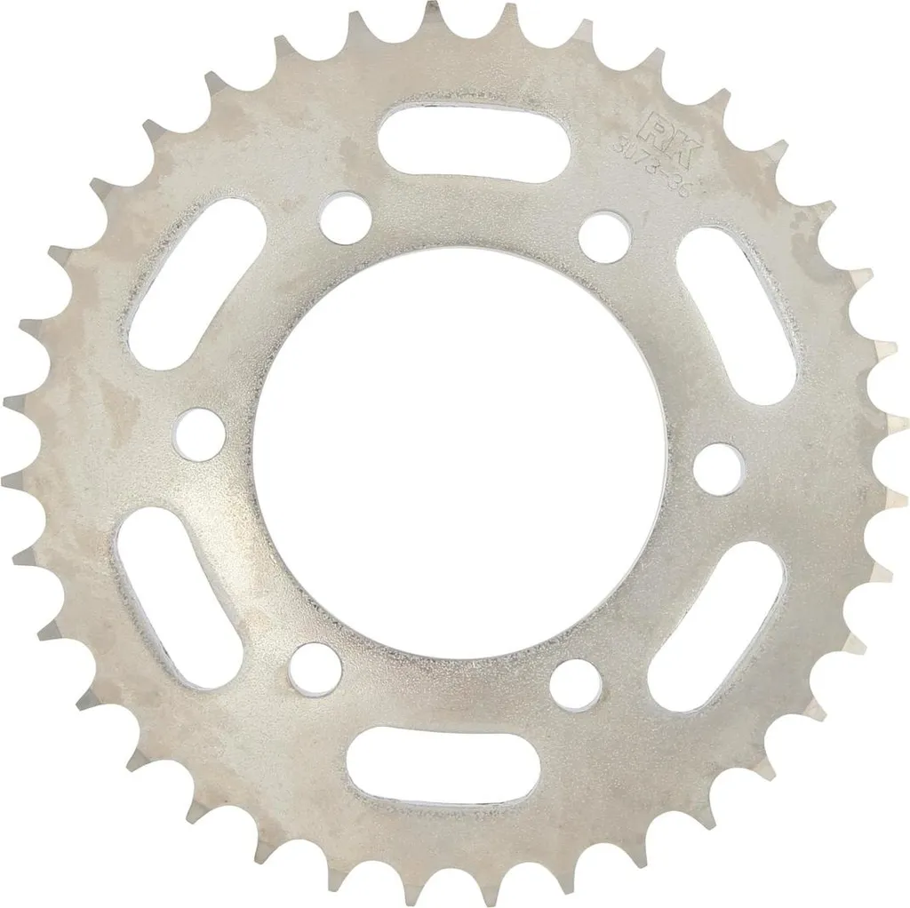 Couronne arrière RK 3073 en acier argenté pas 428 de 46 dents