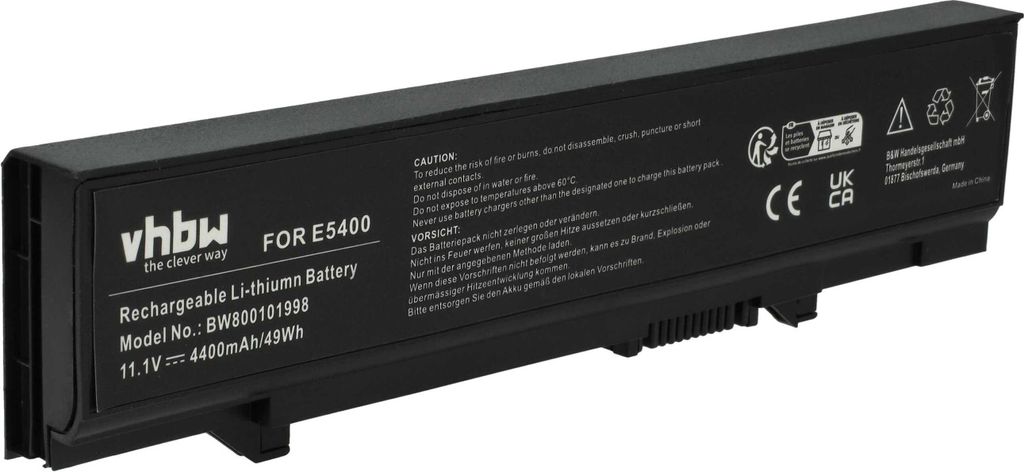 vhbw Akku Ersatz für Dell KM742, KM668, 312-0762, MT187, Produktbild 